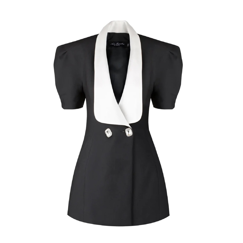 Nana Jacqueline Alia Dress – Black & White – S